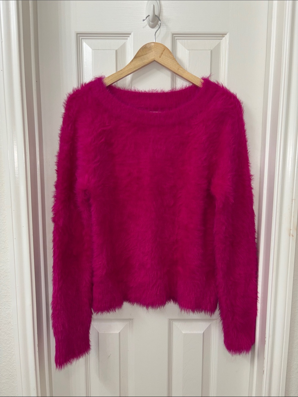 Lou & Grey Plush Fuchsia Crewneck Sweater
